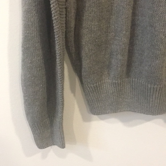 ALPHA & STEELE Men’s Grey half Zip Neck Sweater - Picture 3 of 8